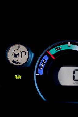 Modern araba Pano yakın çekim