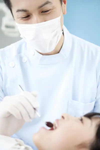Dentysta Pacjenta Klinice — Zdjęcie stockowe