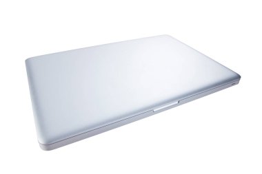 beyaz arkaplandaki dizüstü bilgisayar