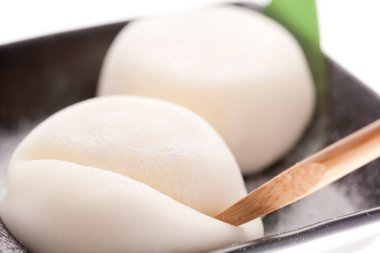 Lezzetli Japon pirinç topları, Japon geleneksel tatlıları.
