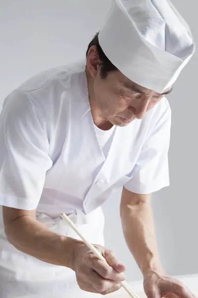 Retrato Chef Japonés —  Fotos de Stock