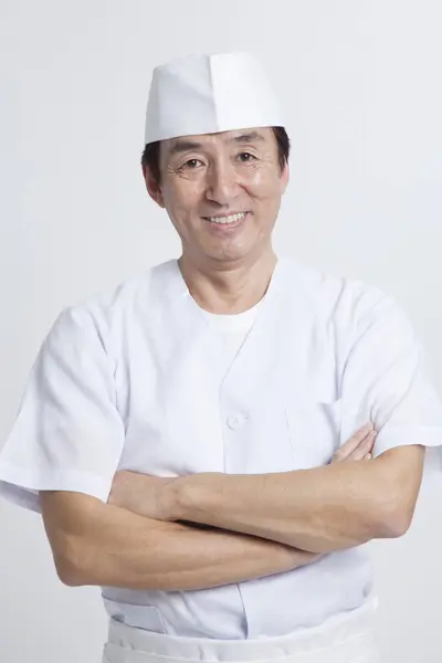 Portrait Japanese Chef Stock Photo