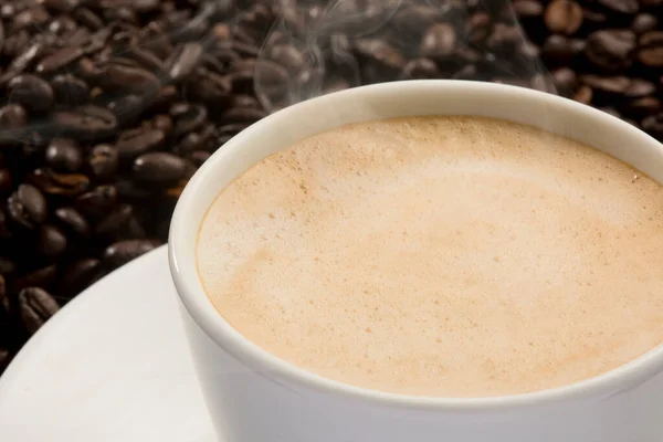 Bir Fincan Kahve Kapat — Stok fotoğraf