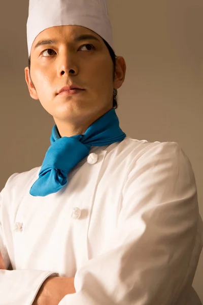 Asiático Chef Close — Fotografia de Stock