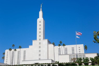 Los Angeles 'taki Mormon tapınağı, Santa Monica Bulvarı, ABD