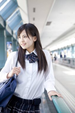 Asyalı öğrenci portresi 