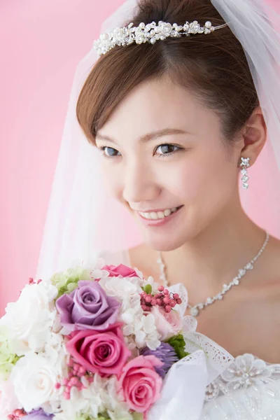 beautiful young asian bride