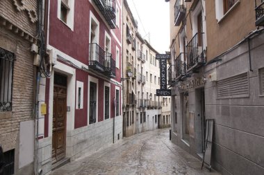 Eski şehrin tarihi mimarisinin manzarası