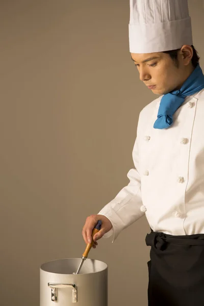 Asiatica Chef Vicino — Foto Stock