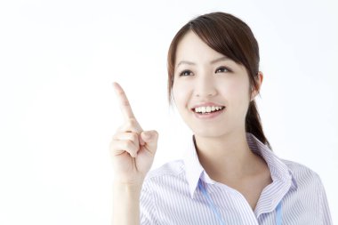 Asyalı iş kadınının portresi 