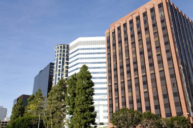 Şehirdeki yüksek binaların gündüz görüntüsü 