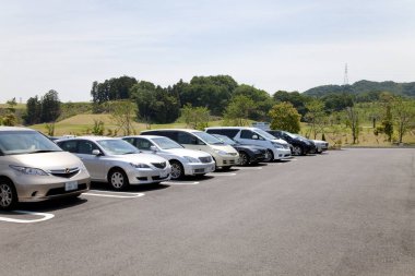 Şehirdeki araba parkı