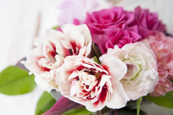 Beautiful Bouquet Pink White Flowers — Stock Photo, Image