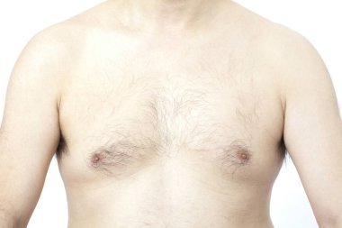 Erkeğin kıllı vücuduna yaklaş. 