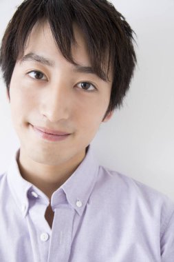 Genç Japon 'un portresi.