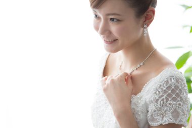 güzel genç Asyalı gelin