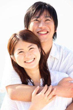 Genç Japon çiftin doğal bir geçmişi var.