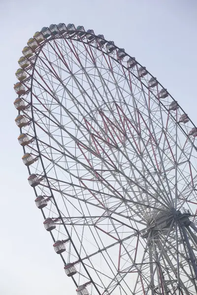 Roda Gigante Redonda Parque Diversões — Fotografia de Stock