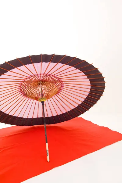 Традиционный Красочный Японский Зонтик Крупный План — стоковое фото