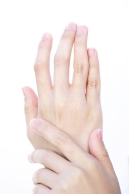 beyaz zemin üzerinde güzel eller 