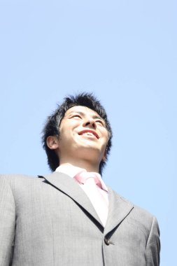 Asyalı iş adamının portresi