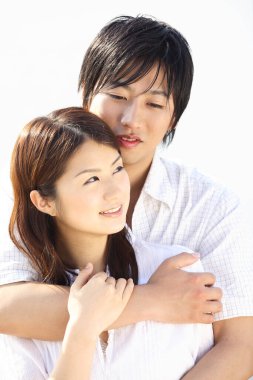 Genç Japon çiftin doğal bir geçmişi var.