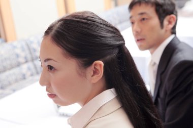 Bir iş adamının portresi. 