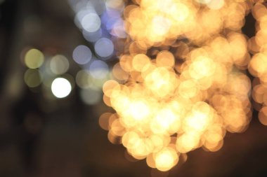 Bulanık bokeh ışıkları, renkli soyut arkaplan 