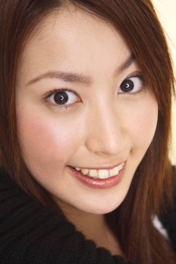 genç güzel Asyalı kadın portre