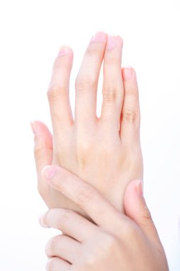 beyaz zemin üzerinde güzel eller 