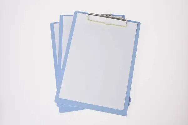 stock image blank business clipboards isolated on white background           