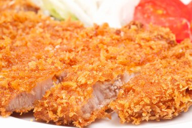 Japon mutfağı, tempura 'da kızarmış domuz pirzolası. 