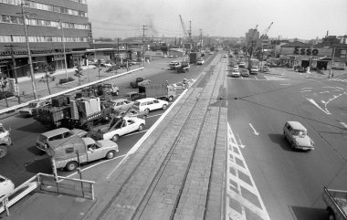 Şehir manzarası, şehir, siyah ve beyaz 