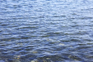 Mavi okyanus yüzeyi. su dokusu 