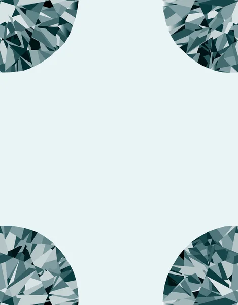 Frame Diamonds Blue Background Illustration — Stock Photo, Image