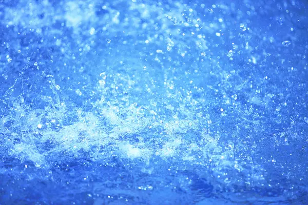 Wasserspritzer Abstrakter Blauer Hintergrund — Stockfoto
