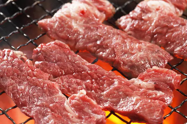 Barbecue Grilled Beef Meat — Stock Photo, Image