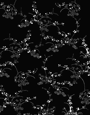 Çiçeksiz desen. Kumaş, tekstil ve ambalaj için çiçek arkaplanı. 