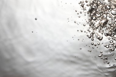 bubbles in water close up