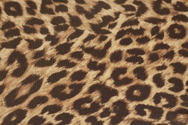 Leopar deseninin kumaş dokusu 