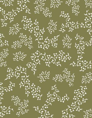 dekoratif yaprakları ile sorunsuz arka plan