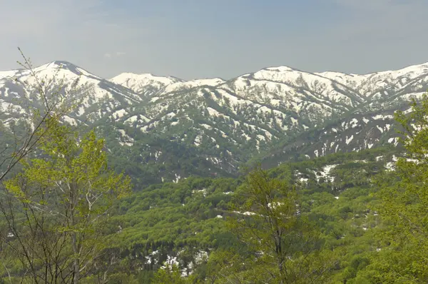 beautiful snowcapped mountain landscape view