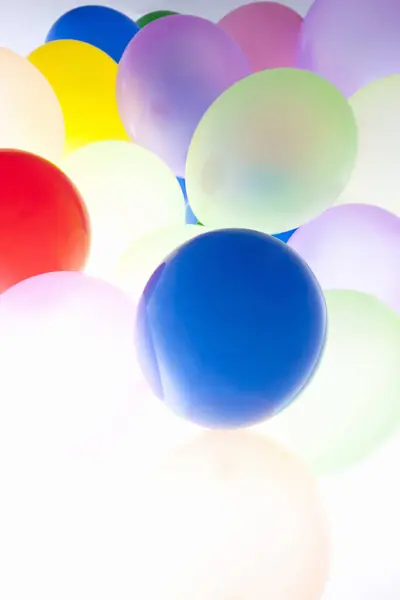 Palloncini Multicolori Festa Vicino — Foto Stock