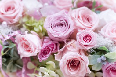 Güzel buket çiçek, görünümü kapatın