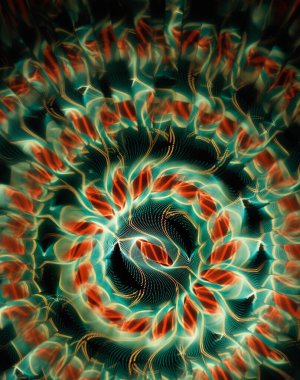 Arkaplan için soyut geometrik renkli desen. soyut fraktal tasarım            