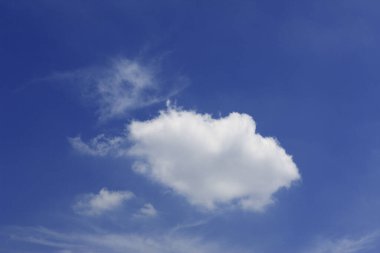 mavi gökyüzü ve beyaz bulutlar, doğal arkaplan 