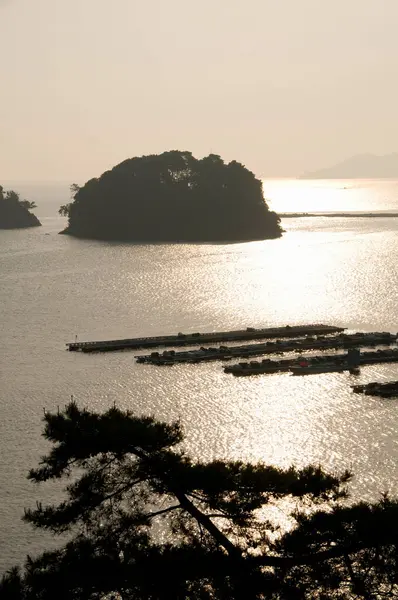 Piękny Widok Zatokę Toba Japonii — Zdjęcie stockowe