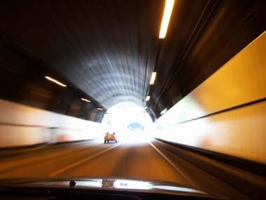 car perspective view of the road in Japan