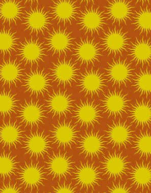 Tekrarlanan güneş şekilli soyut yaratıcı arkaplan