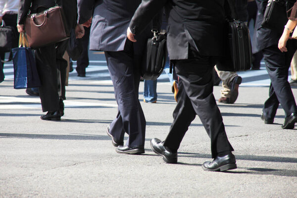 walking in the street